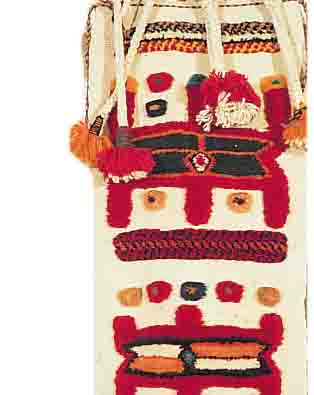 KAMELSCHMUCK-GHASCHGAI,PERSIEN CA.120 X 27 CM.EHZ.2 WOLLE-WOLLE UM 1950.