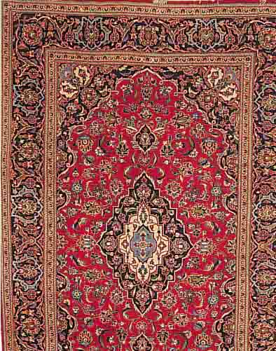 KESCHAN,PERSIEN CA.312 X 199 CM. EHZ.2-3 FLOR WOLLE CA.10 JAHRE.