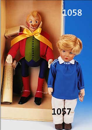 KäTHE-KRUSE-PUPPE, DEUTSCH, 1980, H. 40 CM, MIT ORIGINALKARTON, JöRGEL