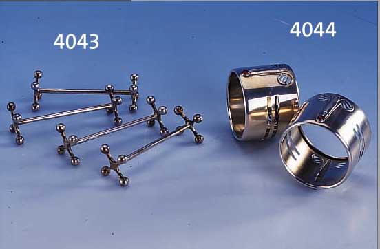 12 MESSERBäNKCHEN, CHRISTOFLE, PARIS, L. CA. 8 CM, GEBR.-SPUREN