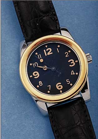 MAHARA HERRENARMBANDUHR AUTOMATIK, REF. NR. BA2-2148, SCHWEIZ UM 1995, EDELST.- ROSéGOLD- LüNETTE, BOD. U. KRONE GESCHR., 25 ST., BASIS-KAL. ETA ...