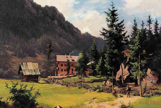 CORREGIO, LUDWIG, 1846 MüNCHEN-1920, SOHN DES JOSEPH C., BESONDERS BEKANNT FüR SEINE STIMMUNGSBILDER AUS DEN BAYRISCHEN BER- GEN, HIER: ...