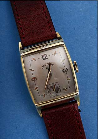 ELGIN ARMBANDUHR, USA UM 1950, GG-FILLED, BOD. AUFGEDR., PERFEKT REST., 21 ST., FORM- ANKERW., HANDAUFZ., KAL. 670, SCHR.-UNR., BREG.-SPIR., ...