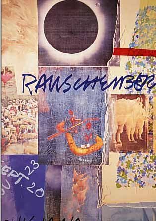 RAUSCHENBERG, ROBERT, GEB. 1925, FARBOFFSET AUF KARTON, PLAKAT DES LOUISIANA MUSEUM OF MODERN ART DäNEMARK 1978, HANDSIGN.,CA. 77 X 58 ...