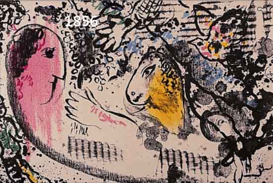 CHAGALL, MARC, 1887-1985, FARBLITHOGRAPHIE, CA. 31 X 43 CM, PP