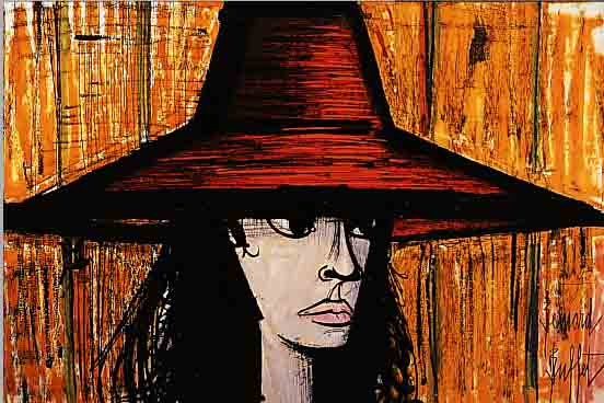 BUFFET, BERNAND, 1928-2000, STARLETTE 1960, FARBLITHOGRAPHIE VON 1960 NACH EINEM AQUARELL,AUF ARCHES ...