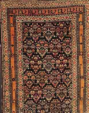 AFSCHAR,PERSIEN CA.416 X 99 CM. EHZ.3 FLOR WOLLE CA. 50 JAHRE.