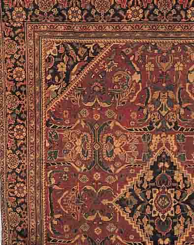 MAHAL,PERSIEN CA.407 X 317 CM. EHZ.4-5 FLOR WOLLE CA.50 JAHRE.