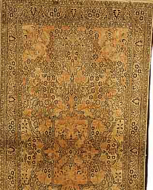 KASCHMIR,INDIEN CA.183 X 92 CM. EHZ.3 FLOR KUNSTSEIDE CA.20 JAHRE.