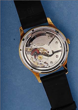 EPPERLEIN HERRENARMBANDUHR ELECTRIC, METALL VERG., BOD. GESCHR., BEIDS. VERGL., ERSTE ELEKTROMECHANISCHE ARMBANDUHR DEUTSCHER PROD.,KAL. 100 UM ...