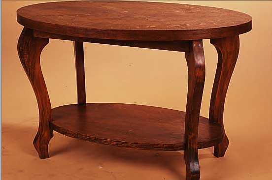 COUCHTISCH, DEUTSCH, 30ER JAHRE, EICHE MASSIV UND FURNIERT, PLATTE INTARSIERT, CA. 56 X 88 X 57 CM