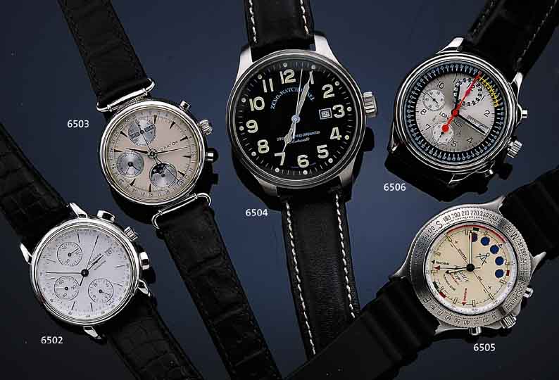 LONGINES ARMBANDCHRONOGRAPH REPLIKA, VON CA. 1968, AKTUELLE PRODUKT., LIMIT. AUFLAGE, SERIE HONOUR AND GLORY, EDELST. POL., BEIDS. ...