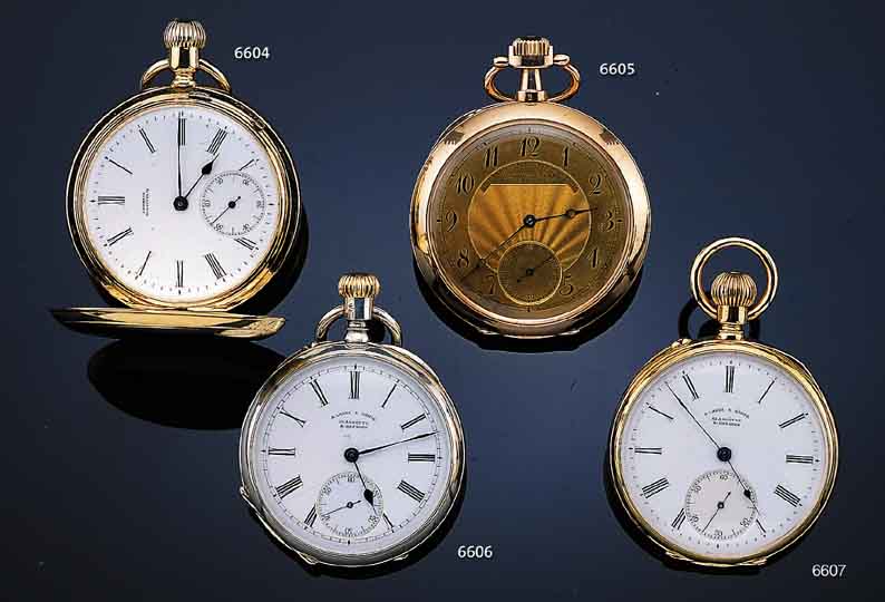 DEUTSCHE UHRENFABRIKATION A. LANGE & SÖHNE, HERRENTASCHENUHR LEPINE, REF. NR. 65058, DEUTSCHL. UM 1910, RG 585/000, BODEN IM ...