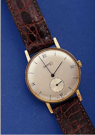 EBERHARD & CO. HERRENARMBANDUHR, HANDAUFZUG,GEH. 925ER STERLINGSILBER 10 MIC. HARTVERG. INCL. LEDERBD., LIMIT. AUFLAGE V. 110 EXEMPL.,HIER NR. 30, ...