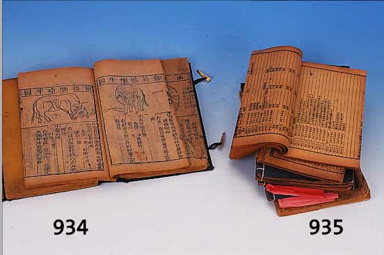 10 CHINESISCHE BäNDE üBER AKUPUNKTUR, INNERE MEDIZIN UND ORTHOPäDIE, SPäTE QING-DYNASTIE, CA. 1890-1908, INSGESAMT 5 BäNDE AUS EINEM ...