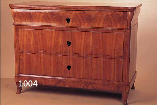 KOMMODE, SüDWESTDEUTSCHLAND, UM 1830, KIRSCHBAUMFURNIER, Z.T. MASSIV, 88 X 116 X 57 CM, ...