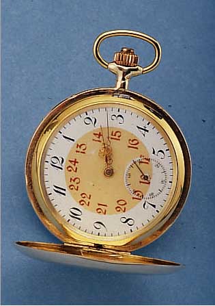HERRENTASCHENUHR SAVONETTE, SCHWEIZ/ DEUTSCHL. UM 1895, RG 585/000, BEIDE SCHALEN SYM. GUILL., RUNDUM REPARATUR/NUTZSPUREN ...