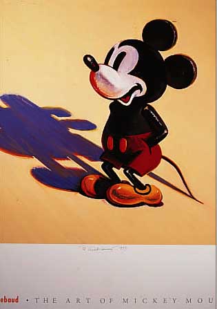 THIEBAUD, WAYNE, THE ART OF MICKEY MOUSE, FARBOFFSET AUF DüNNEM KARTON, HANDSIGN. UND DATIERT