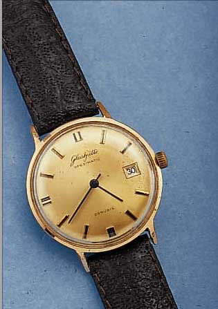 KONVOLUT: 2 GLASHÜTTE HERRENARMBANDUHREN, BEIDE SPEZIMATIC, BEIDE METALL HARTVERG., EDELST.-BöDEN GEDR., 1X KAL. 75/711 M. DATUM, 1X KAL. ...