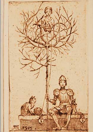 THOMA, HANS, 1839-1924, ZWEI RADIERUNGEN, 1 X HL. CHRISTOPHERUS, HANDSIGN. UND BEZ.: PROBEDRUCK, CA. 22,5 X 9,5 CM; 1 X HANDSIGN., CA. 13 X 8 ...