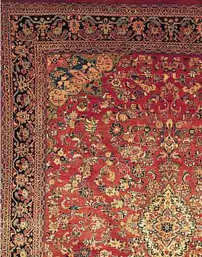 SAROGH,PERSIEN CA,416 X 313 CM. EHZ.3 FLOR WOLLE CA. 50 JAHRE.