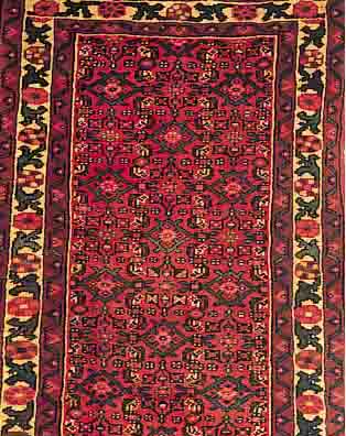 HOSEINABAD,PERSIEN CA.400 X 82 CM. EHZ,1-2 FLOR WOLLE CA.5 JAHRE.