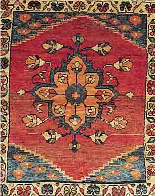 ARMANIBAFT,PERSIEN CA.125 X 105 CM. EHZ.3 FLOR WOLLE UM 1945.