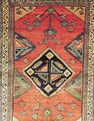 LORI,PERSIEN CA.192 X 127 CM. EHZ.3 FLOR WOLLE UM 1940.