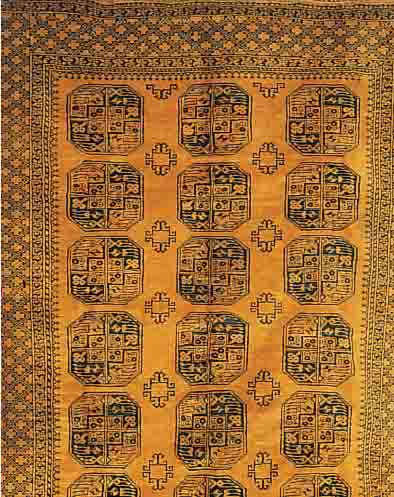 TORKMAN,PERSIEN CA.316 X 235 CM. EHZ.2-3 FLOR WOLLE-WOLLE CA.30 JAHRE.