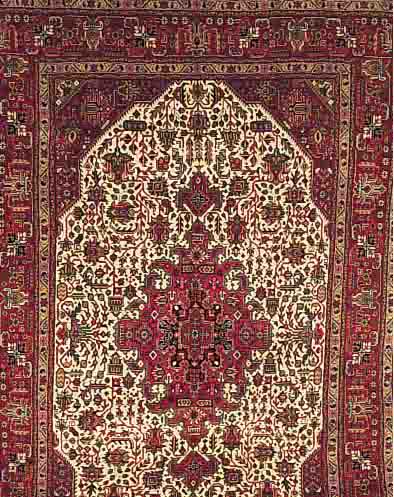 TäBRIZ,PERSIEN CA.305 X 201 CM. EHZ.2 FLOR WOLLE CA. 30 JAHRE.