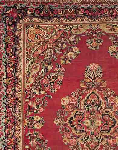 MAHAL,PERSIEN CA.400 X 336 CM. EHZ.4 FLOR WOLLE UM 1930.