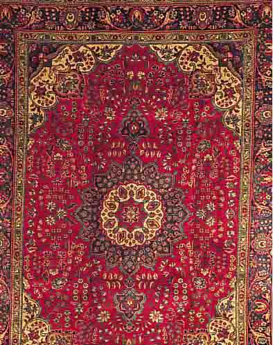 TäBRIZ,PERSIEN CA.294 X 198 CM. EHZ.2-3 FLOR WOLLE CA. 40 JAHRE.