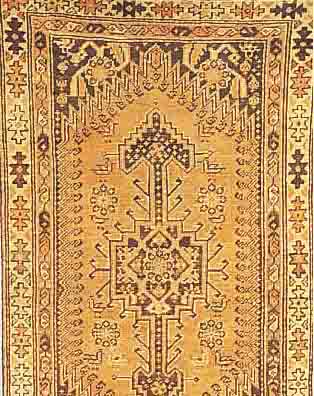 MAZLAGHAN,PERSIEN CA.164 X 93 CM. EHZ.3-4 FLOR WOLLE UM 1920.