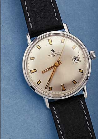 KONVOLUT: 2X JUNGHANS HERRENARMBANDUHREN, VERSCH. KONZEPTE U. FERTIGUNGSZEITEN, 1X FRüHES MODELL "MEISTER" UM 1940, METALL NACH- ...