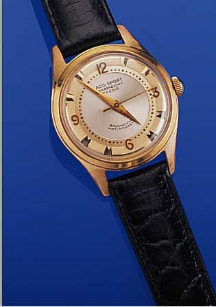 KONVOLUT: 2X LACO HERRENARMBANDUHREN, DEUTSCHL., 1X MODELL SPORT UM 1955, VERG., BER., BODEN EDELSTAHL GESCHR., 21 ST., HAND- AUFZUG, ...