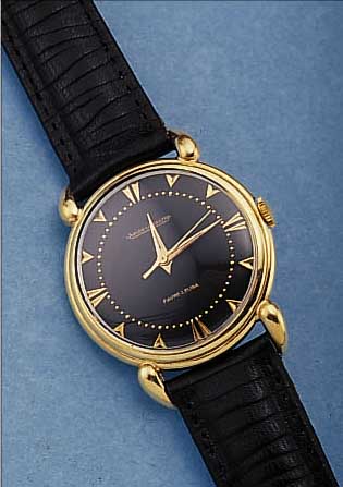 JAEGER LE COULTRE HERRENARMBANDUHR, SCHWEIZUM 1964, NEUTR. METALL RUNDGEH. VERG., BETONTEBANDANSTößE WURDEN AUFGEDR., BLATT REST., BEZ-EICHNUNG ...