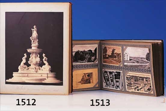 PRACHTALBUM, VON SKULPTUREN BZW. ENTWüRFEN VON VIKTOR CAPELLER, MIT WIDMUNG AN SEINEN SOHN ERWIN ZUM 23. GEBURTSTAG 16.01.1893, UND 18 ...