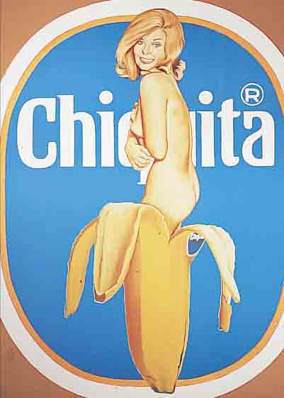 RAMOS MEL, GEB, 1935, FARBLITHOGRAFIE AUS DER REIHE SIX GIRLS, CHIQUITA, HANDSIGNIERT UND NUM. 16/60, CA. 63 X 55 CM