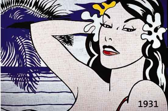 LICHTENSTEIN, ROY, 1923-1998, FARBSERIGRAPHIE AUF DüNNEM KARTON, SEITLICH LINKS HANDSIGNIERT, LEICHTE OBERFLäCHENBE- REIBUNGEN, ...