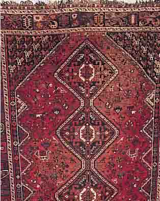 SHIRAZ, PERSIEN, 307 X 204CM, WOLLE AUF WOLLE, EHZ 3-4, CA.40 JAHRE