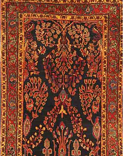 SAROGH MAHAL, PERSIEN, 405 X 147CM, FLOR WOLLE, EHZ 3, CA.60 JAHRE