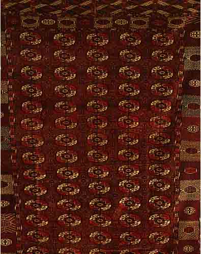BOCHARA, RUSSLAND, 000 X 000CM, WOLLE AUF WOLLE, EHZ 4, UM 1910, 3 KLEINE L?CHER AM RAND.