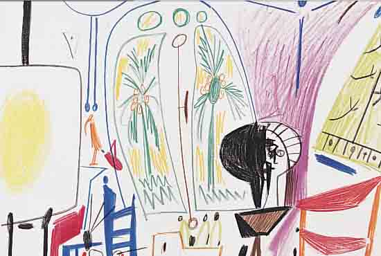 PICASSO, PABLO, FARBLITHOGRAPHIE AUS CERCLE D'ART, VON 1960, CA. 26,5 X 42 CM, PP