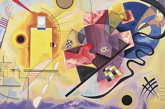 KANDINSKY, WASSILY, 1866-1944, FARBLITHOGRAPHIE, AUS KANDINSKY ODER DER INNERE BLICK, MOURLOT MAEGHT PARIS 1960, DOPPELBLATT ...