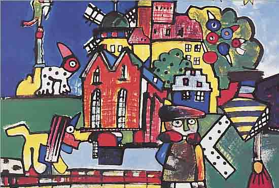 ALT, OTMAR, GEB. 1940, FARBOFFSET, HANDSIGNIERT UND NUM. 248/300, CA. 32 X 35 CM