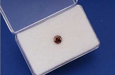 BRILLANT 0.93 CT COGNAC BRAUN-NATUR/SI-P1