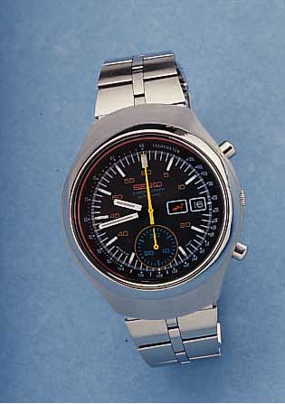 SEIKO HERRENARMBANDUHR, AUTOMATIKCHRONOGR. M. TAG UND DATUM, MASSIV- EDELST., EDELST.-ORIGINALBD., BODEN GESCHR., BEI ...