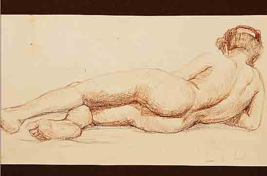 HOFMANN, LUDWIG VON, *1861 DARMSTADT - 1945 PILLNITZ, STUDIERTE AN DEN AKADEMIEN IN DRESDEN UND KARLSRUHE UND LEHRTE IN WEIMAR UNDDRESDEN, ...