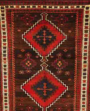 LORI,PERSIEN CA 290 X 155 CM. .EHZ 3-4.FLOR WOLLE.CA 40 JAHRE.