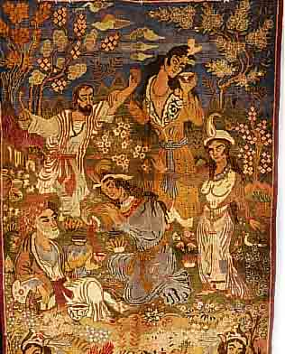 KASCHMAR,PERSIEN CA 205 X 117 CM. .EHZ 2. FLOR WOLLE.CA 30 JAHRE.
